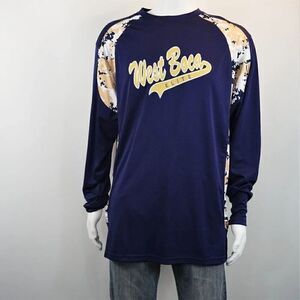 BoomBah Athletic Shirt Long Sleeve Mens Size XL Pullover West Boca Elite No 14